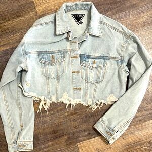 Oversized Crop Jean Jacket.